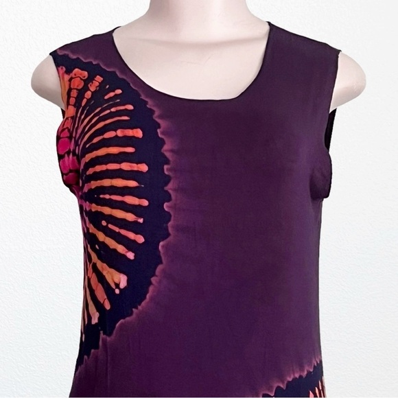 StretchyHippie Tie Dye Boho Festival Comfy Beach Dress Coverup Standard Size - Picture 3 of 8